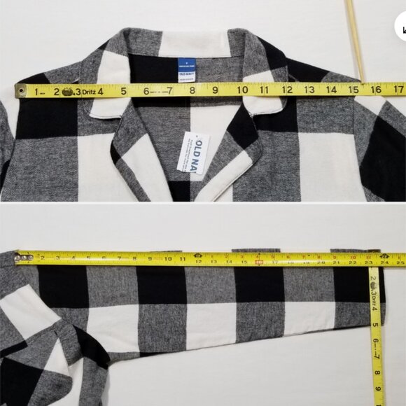 OLD NAVY Matching the Fam! Flannel Pajama Shirt Top 6739E1M - Picture 5 of 9
